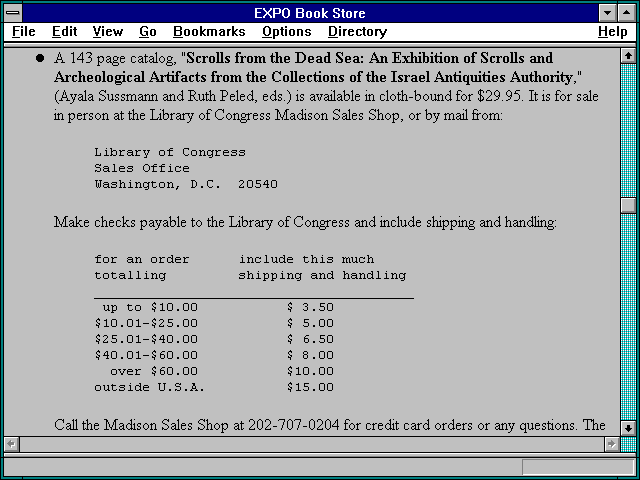 Screenshot of EXPO Book Store