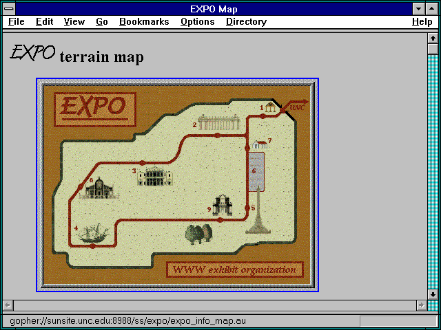 Screenshot of EXPO Map