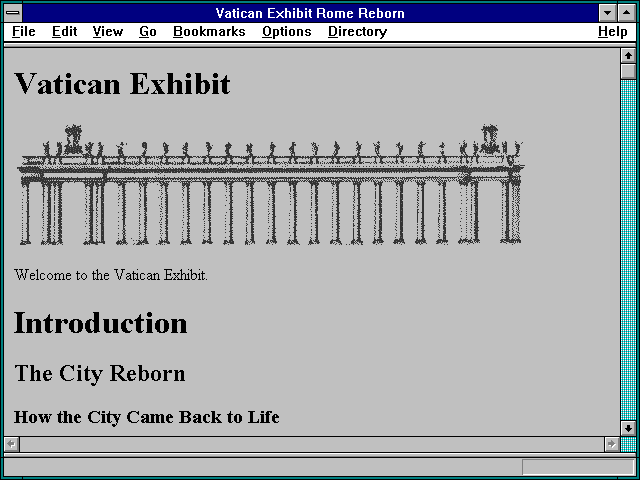 Screenshot of Vatican Exhibit Rome Reborn