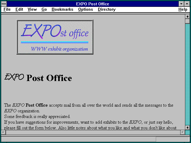 Screenshot of EXPO Post Office