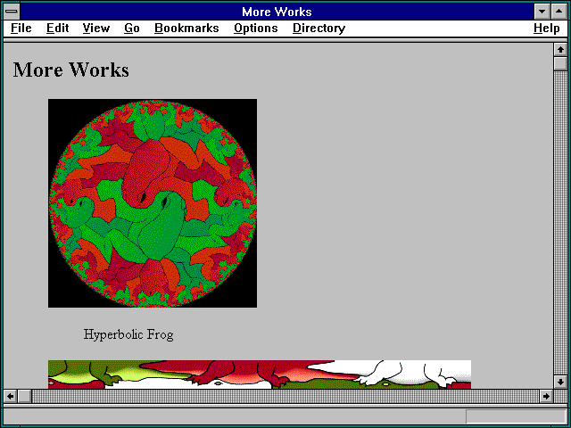 Screenshot of More Works