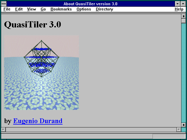 Screenshot of Geometry Center Picture Archive