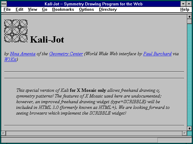 Screenshot of Kali-Jot -- Symmetry Drawing Program for the Web