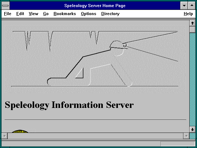 Screenshot of Speleology Server Home Page