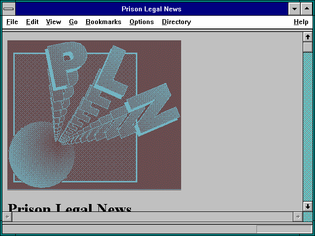 Screenshot of Prison Legal News