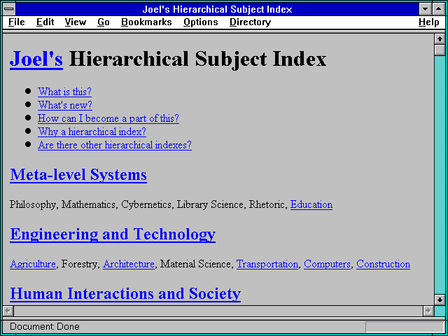 Screenshot of Exploring the Internet.