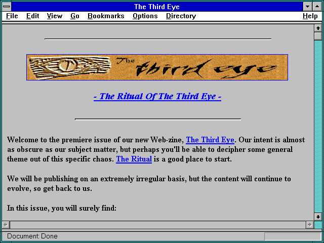 Screenshot of The Third Eye