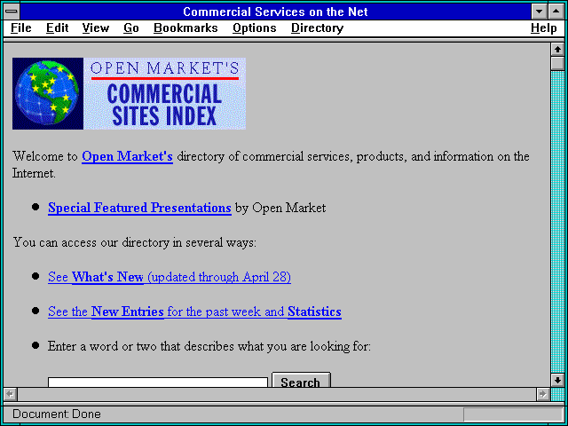 Screenshot of Internet Info