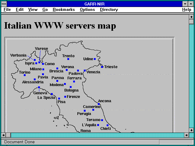 Screenshot of GARR-NIR