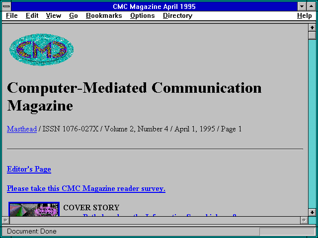 Screenshot of Computer-Mediated Communication