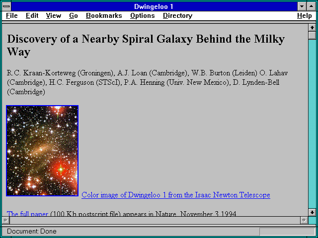 Screenshot of Dwingeloo 1