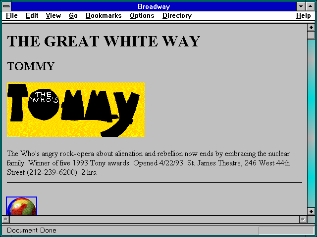 Screenshot of Broadway