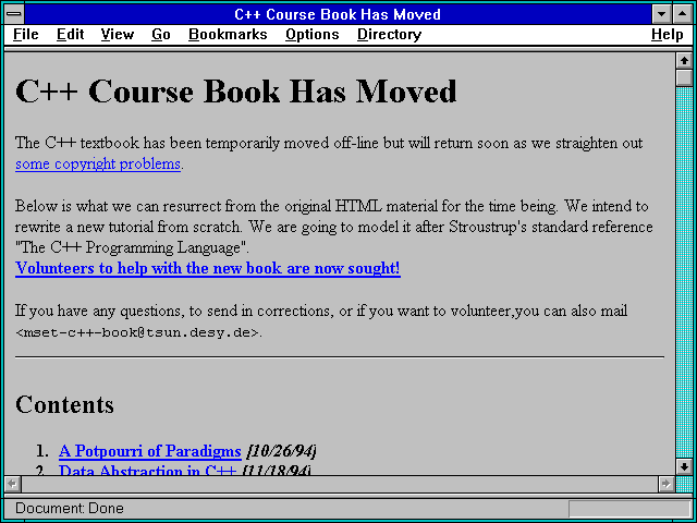 Screenshot of Books on the Physical Sciences