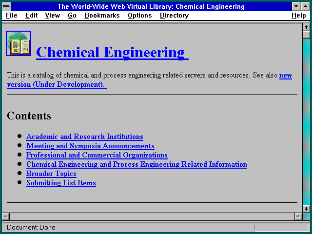 Screenshot of American Institute of Chemical Engineers.