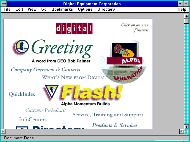 Screenshot of Digital Equipment Corporation (DEC)