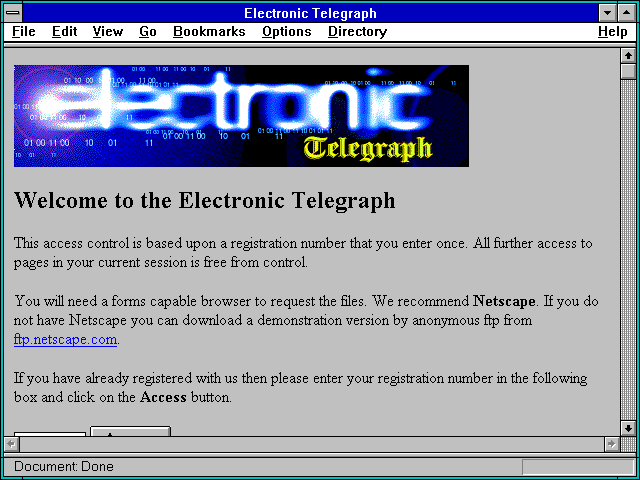 Screenshot of The Telegraph (London, England)