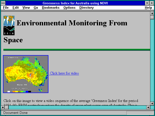 Screenshot of State of the Environment--Australia