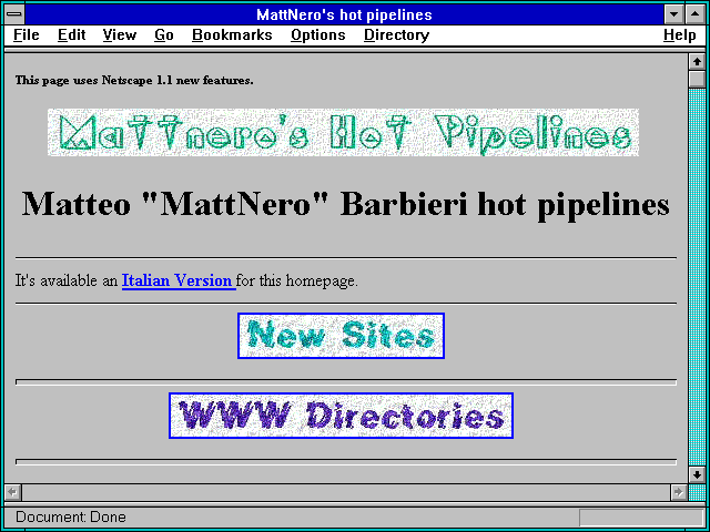 Screenshot of MattNero's hot pipelines