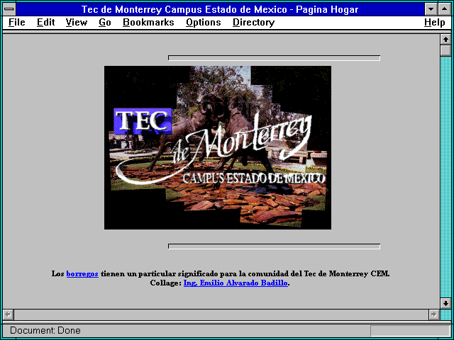 Screenshot of Tec de Monterrey Campus Estado de Mexico - Pagina Hogar