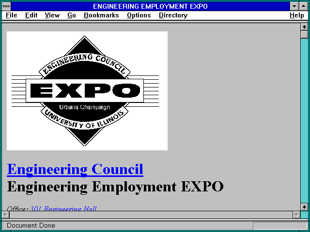 Screenshot of ENGINEERING EMPLOYMENT EXPO