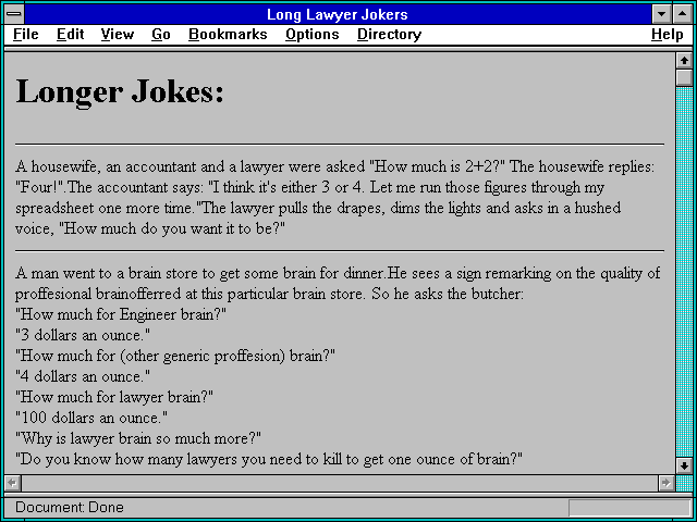 Screenshot of Long Lawyer Jokers