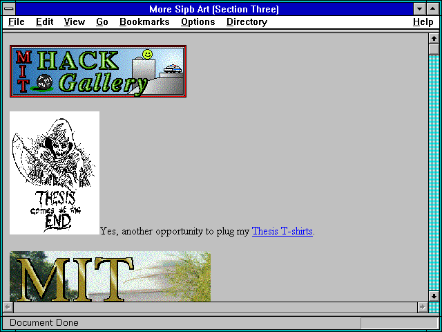 Screenshot of More Sipb Art (Section Three)