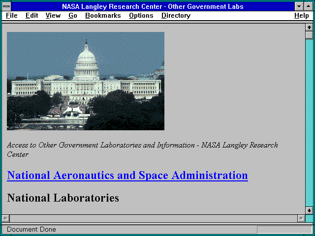 Screenshot of NASA Langley Research Center - Other Government Labs