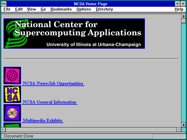 Screenshot of National Center for Supercomputing Applications