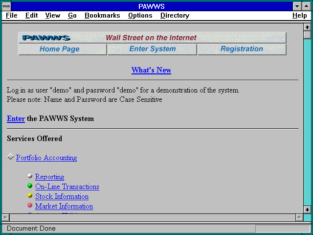 Screenshot of Net Investor, The