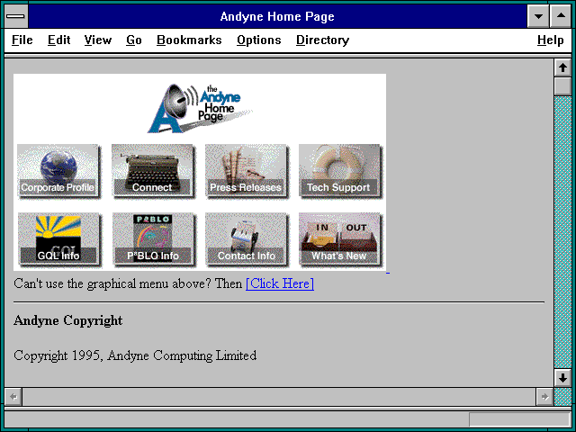 Screenshot of Andyne Computing Limited