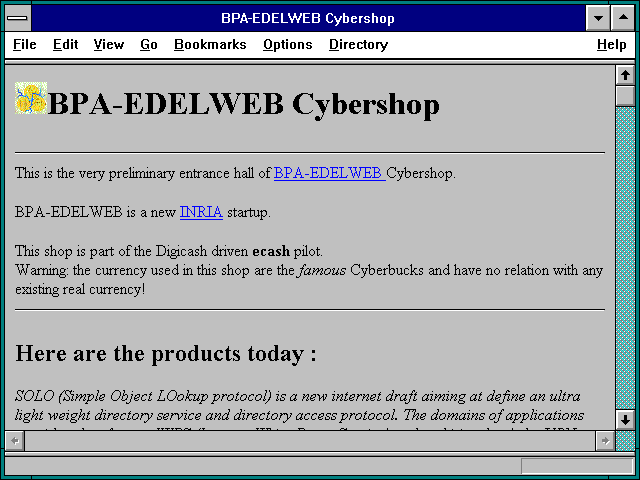 Screenshot of BPA-EDELWEB Cybershop