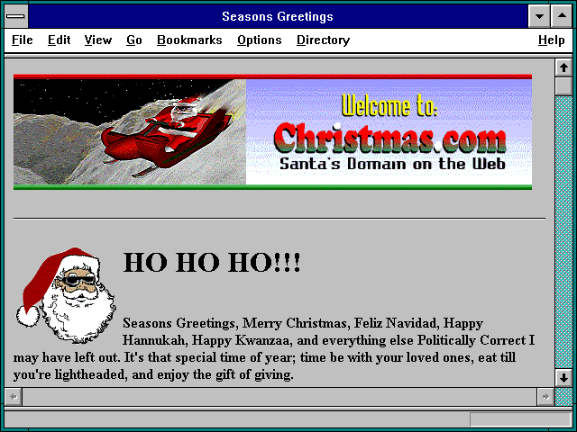 Screenshot of Seasons Greetings