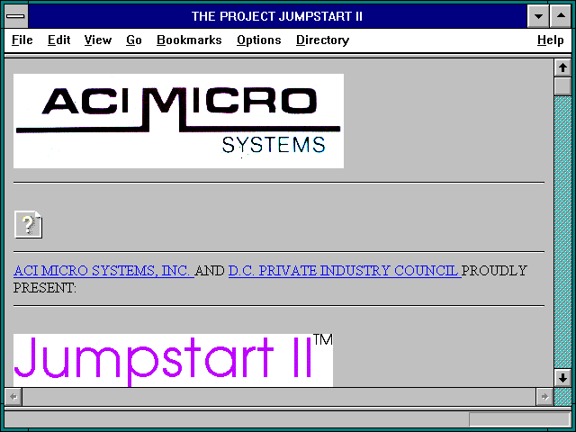 Screenshot of THE PROJECT JUMPSTART II