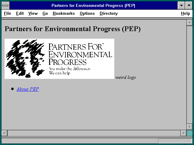 Screenshot of Partners for Environmental Progress (PEP)