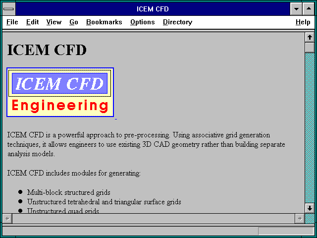 Screenshot of ICEM CFD