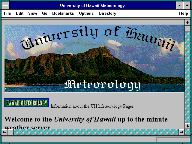 Screenshot of Hawaii Meteorology