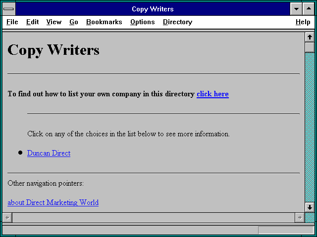 Screenshot of Copy Writers
