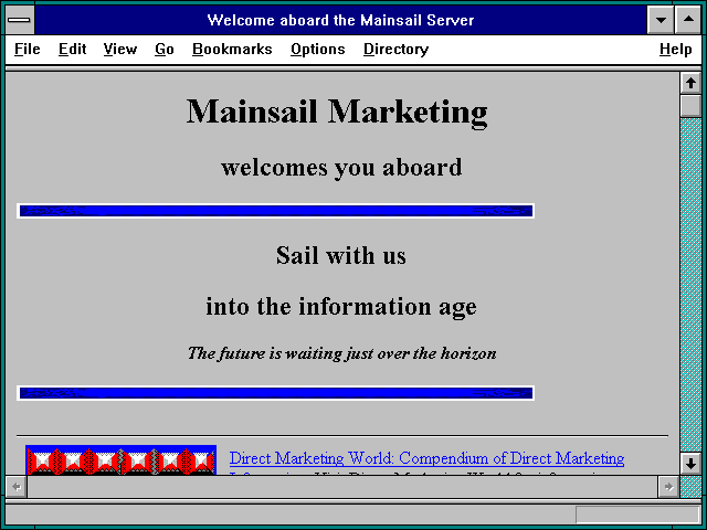 Screenshot of Mainsail Marketing Information, Inc.