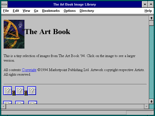 Screenshot of The Art Book Image Library