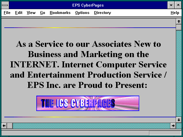 Screenshot of EPS CyberPages