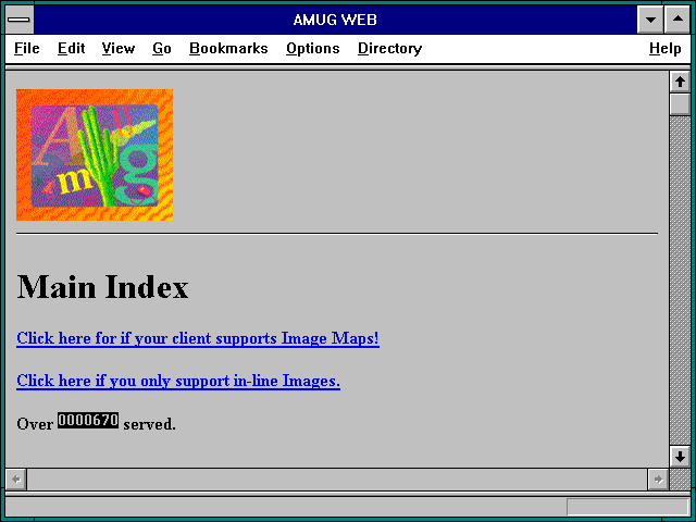 Screenshot of AMUG (Arizona Macintosh Users Group)
