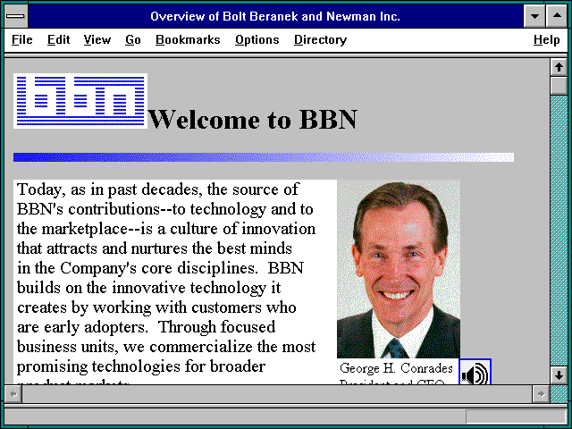 Screenshot of Bolt Beranek and Newman, Inc.