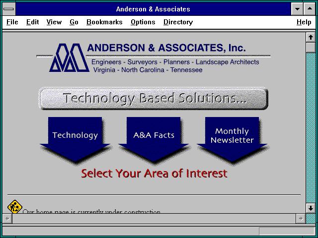 Screenshot of Anderson & Associates