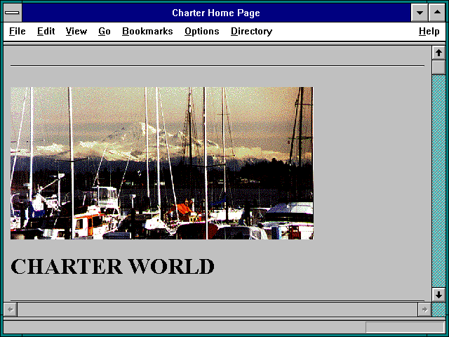 Screenshot of Charter Home Page