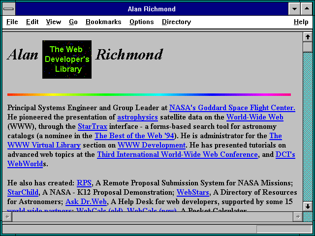 Screenshot of Alan Richmond