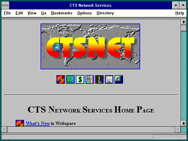 Screenshot of CTS Network Services