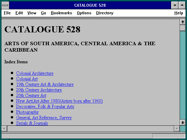 Screenshot of CATALOGUE 528