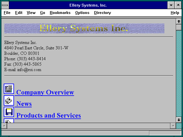 Screenshot of Ellery Systems Inc.