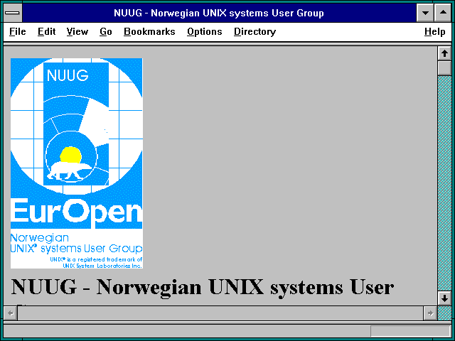 Screenshot of NUUG - Norwegian UNIX systems User Group