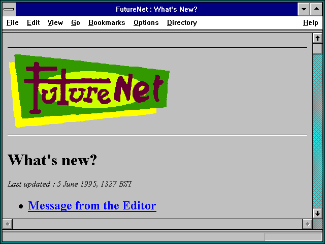 Screenshot of FutureNet